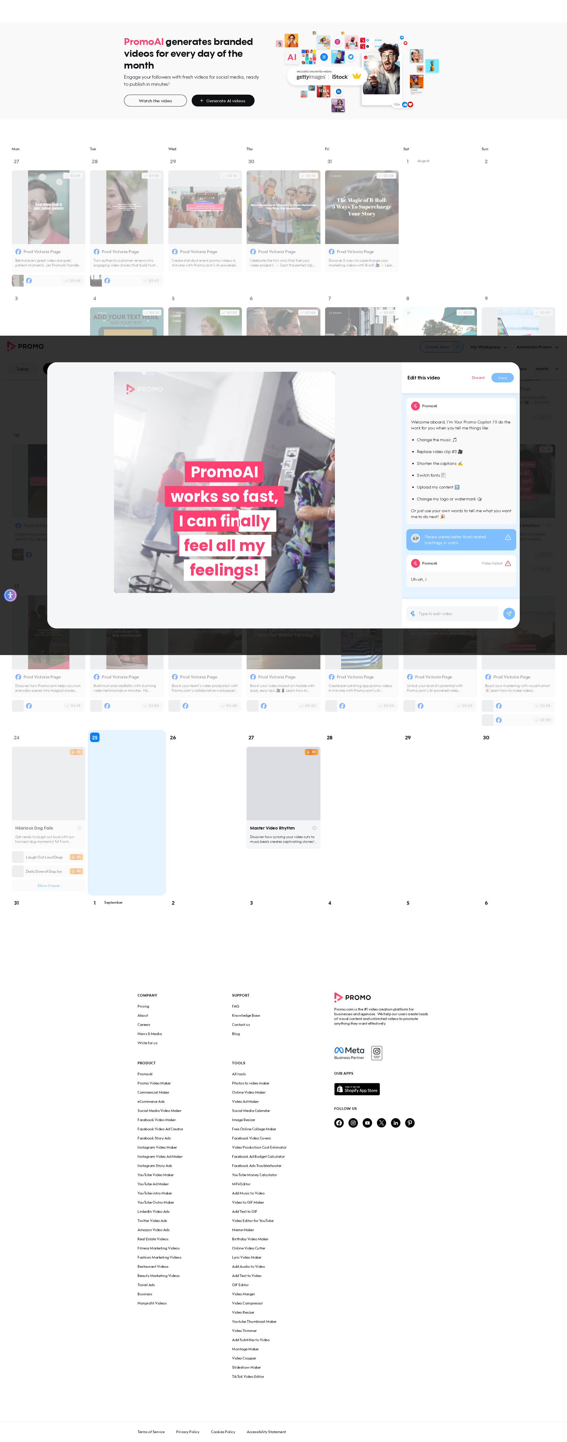 Test failure screenshot